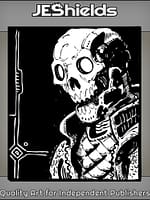 Skull Cyborg in Padded Jacket by Jeshields