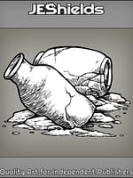 Broken Vase and Jug Container by Jeshields