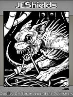 Rat Dog Creature Chews on Wires by Jeshields