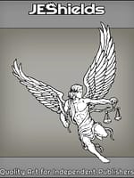 Angel with Feather and Scales by Jeshields