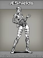 Chrome Cyber Woman by Jeshields