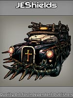 Black Taxi Rigged with Spikes by Jeshields and Juan Gutierrez