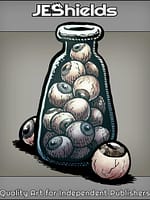 Glass Jar of Eyeballs by Jeshields and Juan Gutierrez