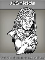 Frankenstein Girl Portrait by Jeshields