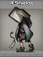 Walking Book Girl by Jeshields and Juan Gutierrez