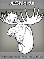 Alaska Moose Head by Jeshields