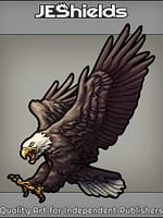 Screeching Bald Eagle Diving by Jeshields and Juan Gutierrez