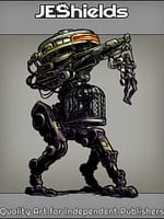 Tripod War Machine with Captive by Jeshields and Juan Gutierrez