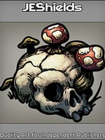 Mushroom Growth on Skull by Jeshields and Juan Gutierrez