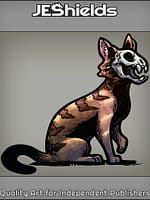 Striped Skull Cat by Jeshields and Juan Gutierrez