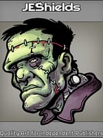 Frankenstein Monster Face by Jeshields and Juan Gutierrez