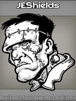 Frankenstein Monster Face by Jeshields
