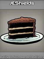 Chocolate Cake on Plate by Jeshields and Juan Gutierrez