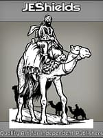 Desert Camel Caravan by Jeshields