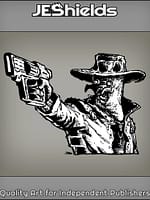 Alien Cowboy with Laser Pistol by Jeshields