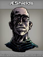 Bald Diplomat with Buttons by Jeshields and Juan Gutierrez