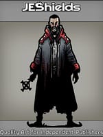 Battered Priest Cleric with Cross by Jeshields and Juan Gutierrez