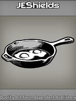 Fried Eggs in Iron Skillet by Jeshields