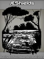 Face beneath Swamp Marsh by Jeshields