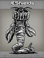 Lobster Insect Woman in Wrap by Jeshields