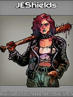 Battered and Bruised Punk with Bat by Jeshields and Juan Gutierrez