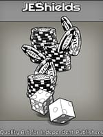 Vegas Dice and Poker Chips by Jeshields