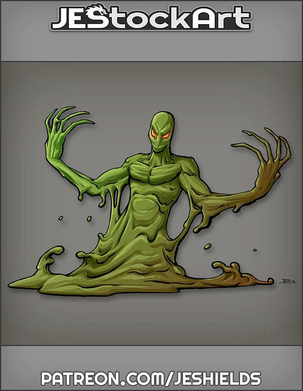 Slime Elemental With Long Dripping Finger by Jeshields