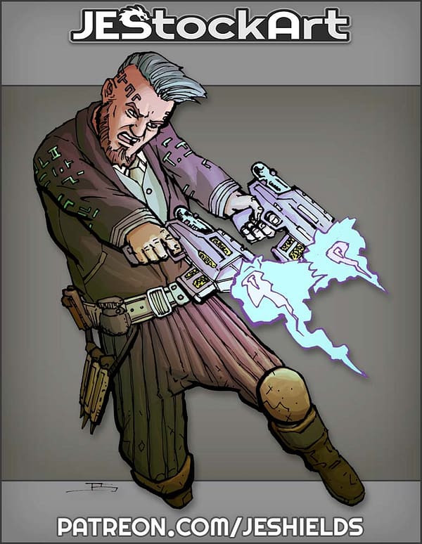 Monster Fighter with Mystic Guns by Jeshields