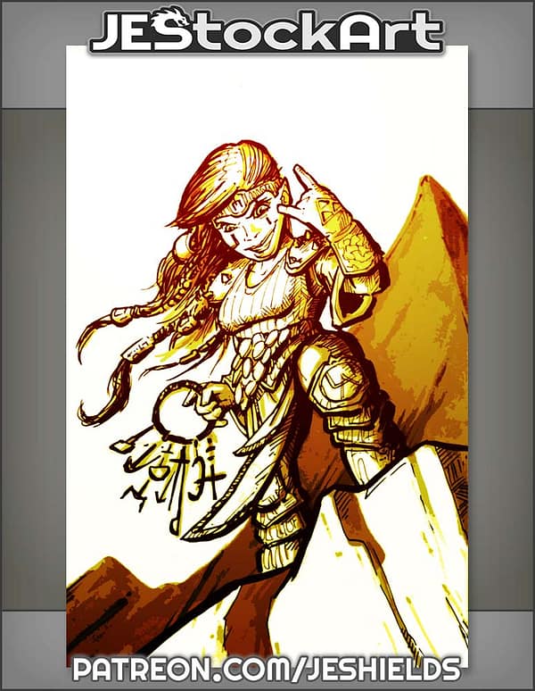 Sketchy Halfling Cleric With Symbol Key Ring by Jeshields
