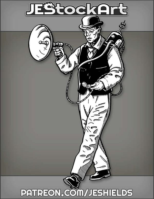 InvestigatorUsesVintageTechnicalGadgetsForResearch by Jeshields