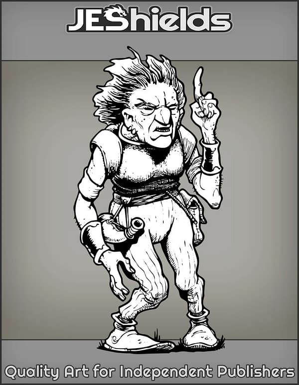 Old Hag with Canteen and Armor by Jeshields
