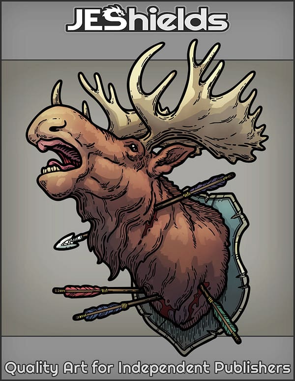 Mounted Moose with Arrows by Jeshields and Juan Gutierrez