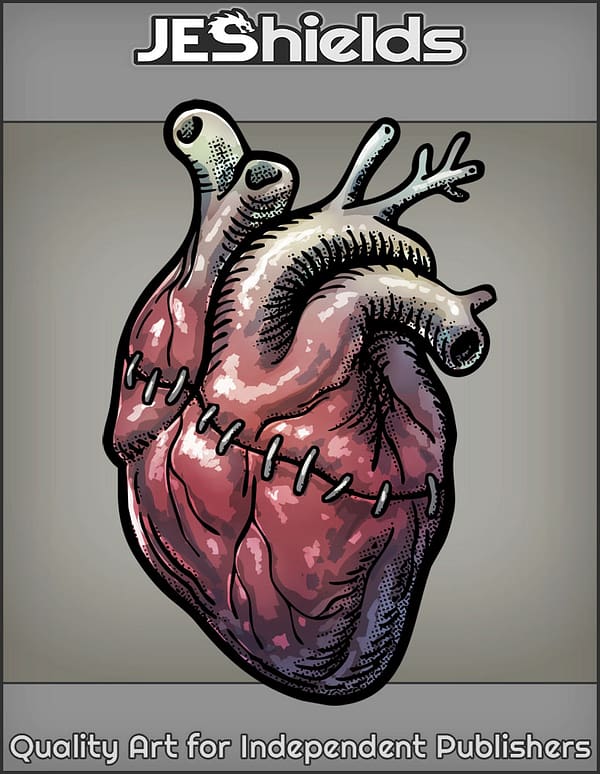 Stitched Anatomical Heart by Jeshields and Juan Gutierrez