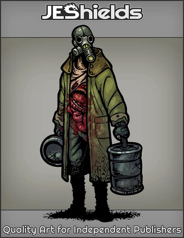 Gas Mask Peon with Guts by Jeshields and Juan Gutierrez