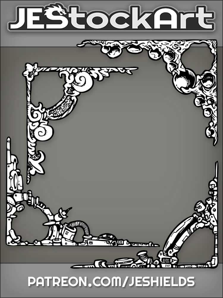 Assorted Corner Frames Misc by Jeshields