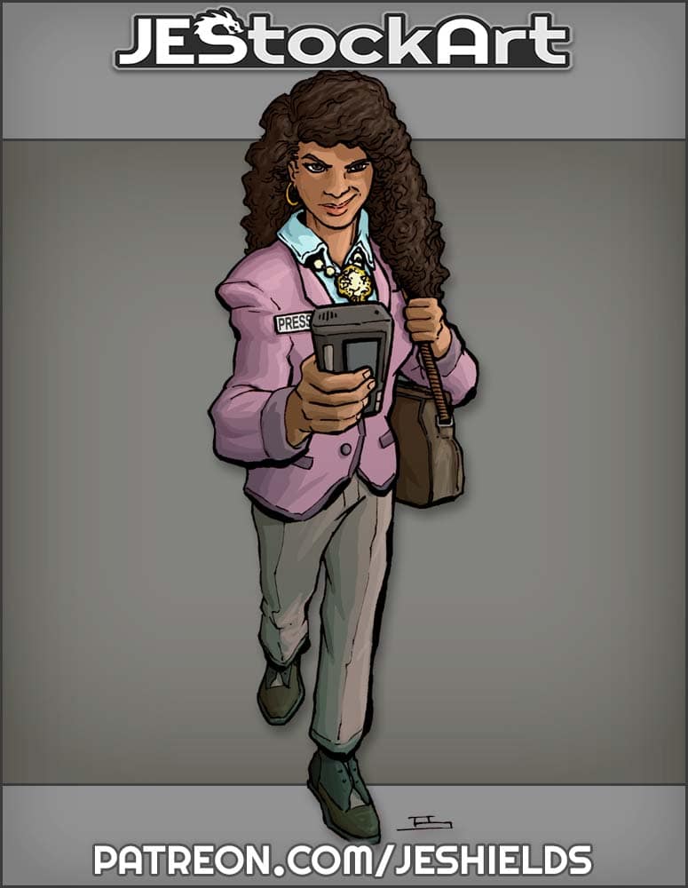 80s Press Reporter With Dictaphone by Jeshields