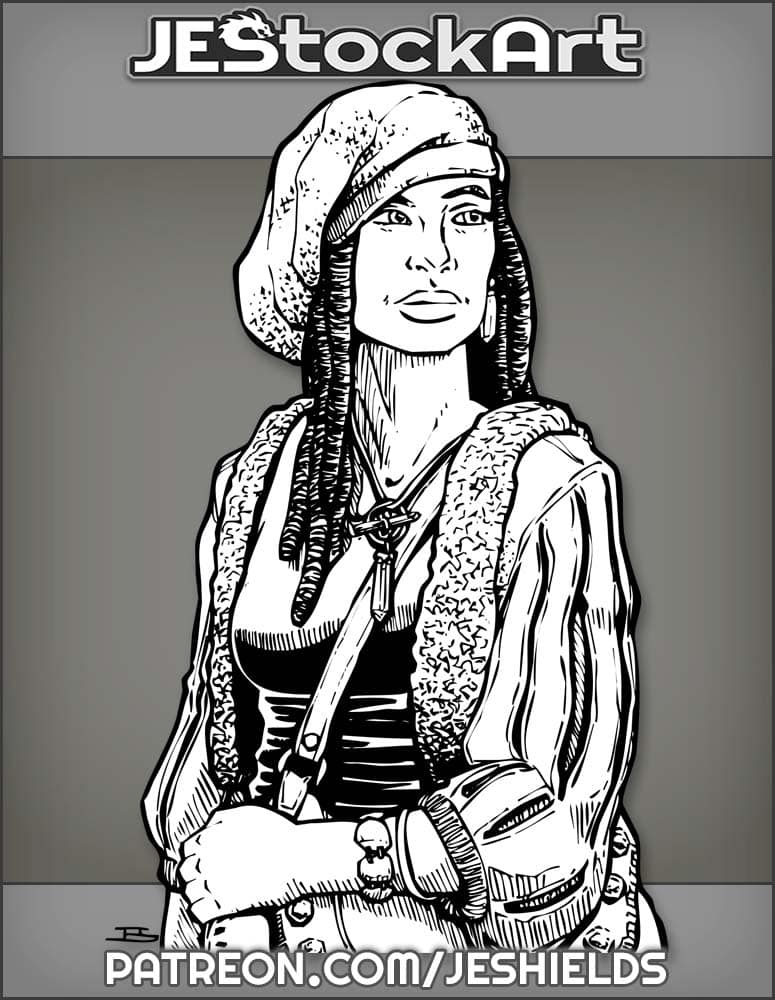 Life Coach With Dreads And Handbag Wearing Crystals by Jeshields