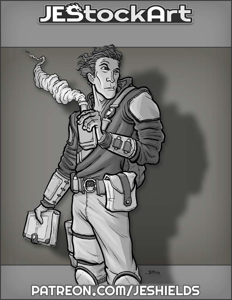 Alchemist Youth with Book by Jeshields