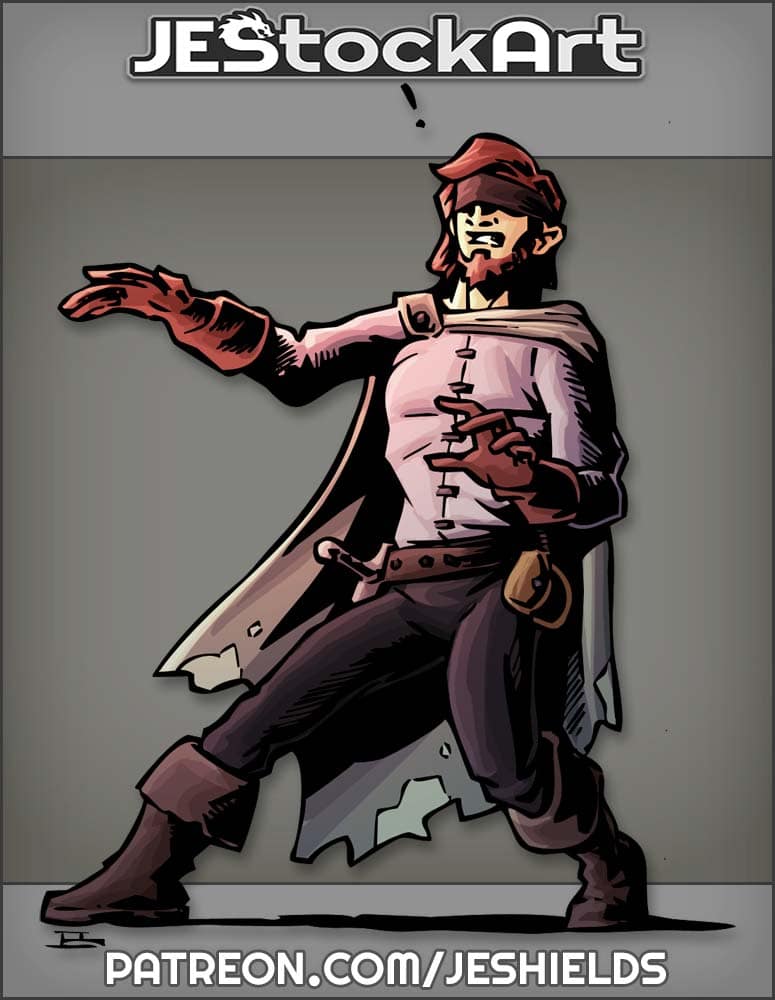 Blinded Rogue Hero Fumbles To See by Jeshields