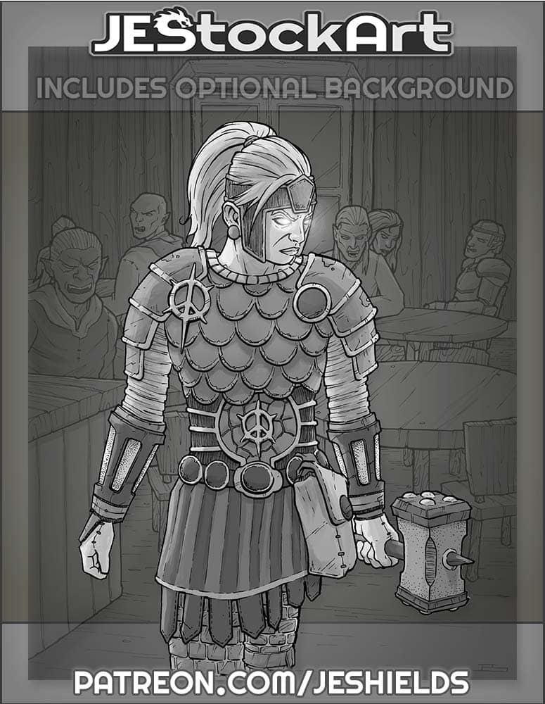 Female Cleric in Vampire Den by Jeshields