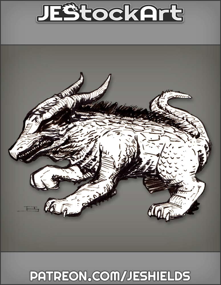 Hairy Dragon Boar Dog by Jeshields