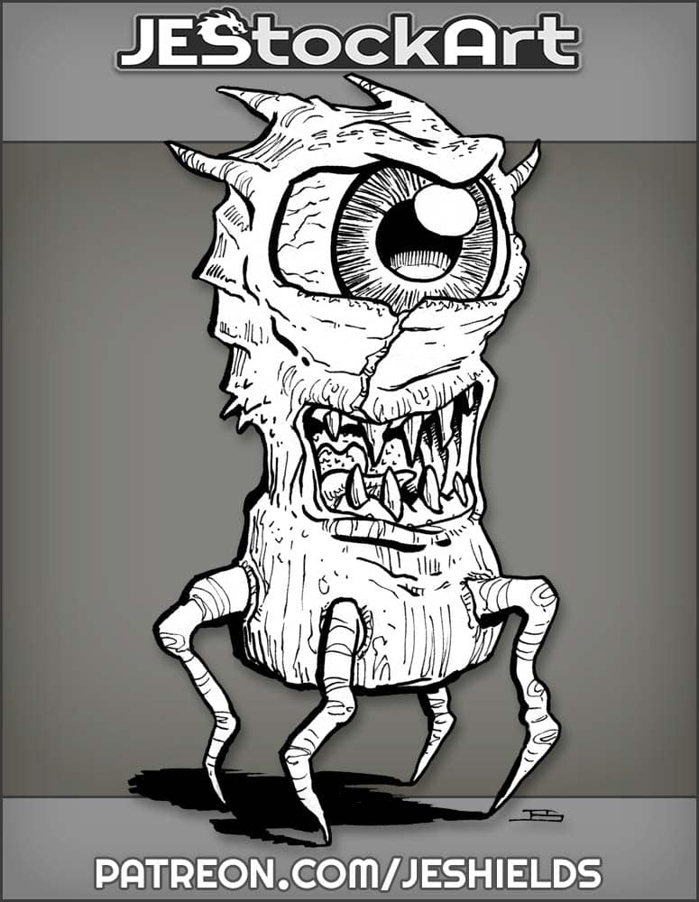 One Eyed Creature With Legs by Jeshields