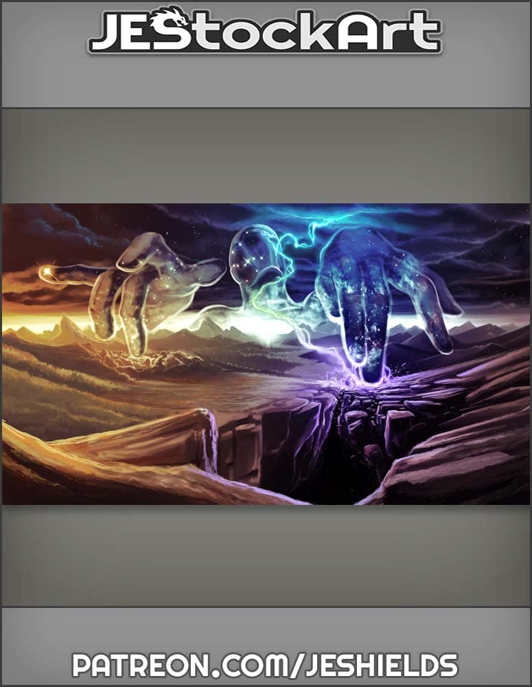 Powerful Deity at Creation of a World by Jeshields