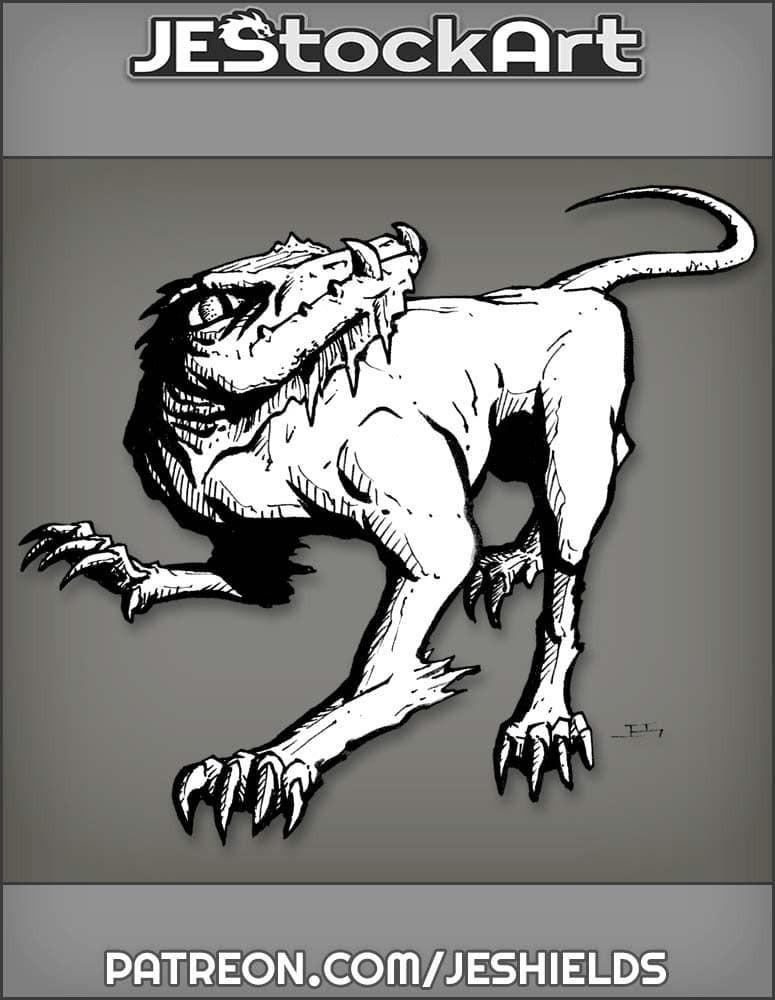 Rat Dog With Claws And Frilled Throat by Jeshields