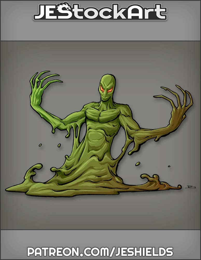 Slime Elemental With Long Dripping Finger by Jeshields