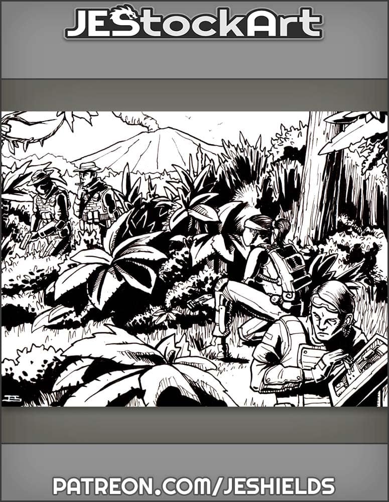 Spies Hacking Port In Jungle by Jeshields