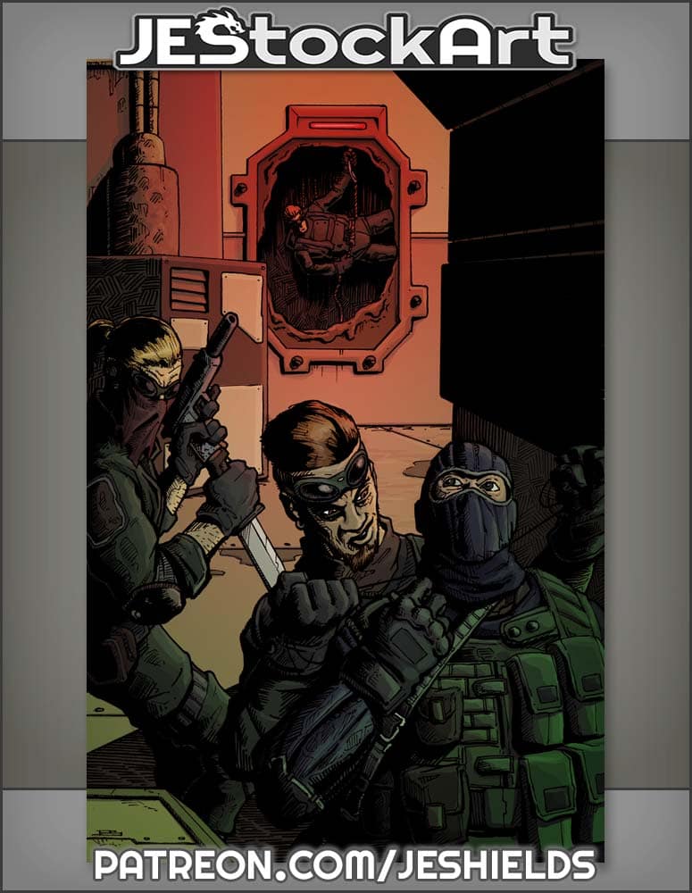 Spy Team Infiltrating Base by CW