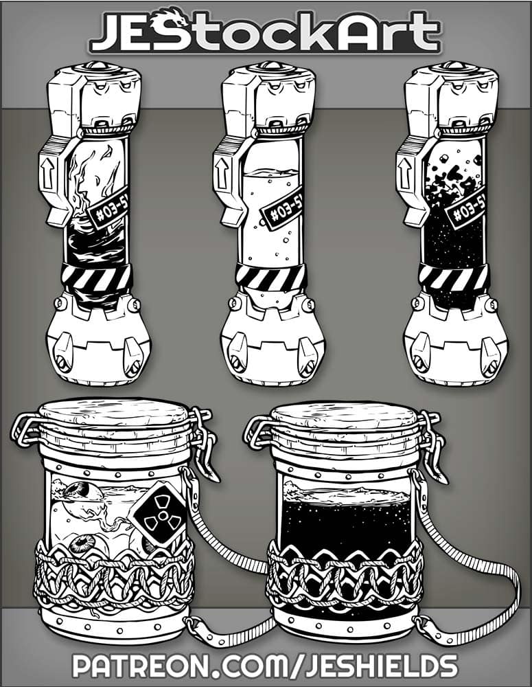 Containers of Radioactive Liquids and Chemical by Jeshields