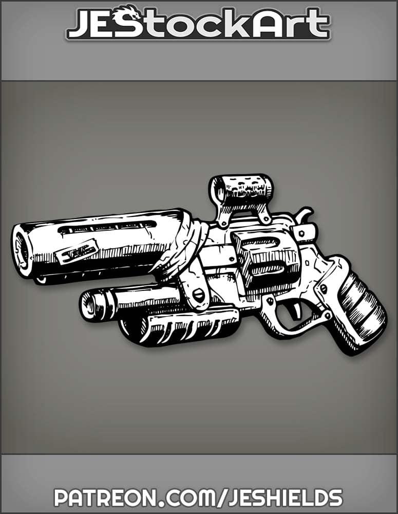 Double Bore Pump Action Revolver With Sight by Jeshields