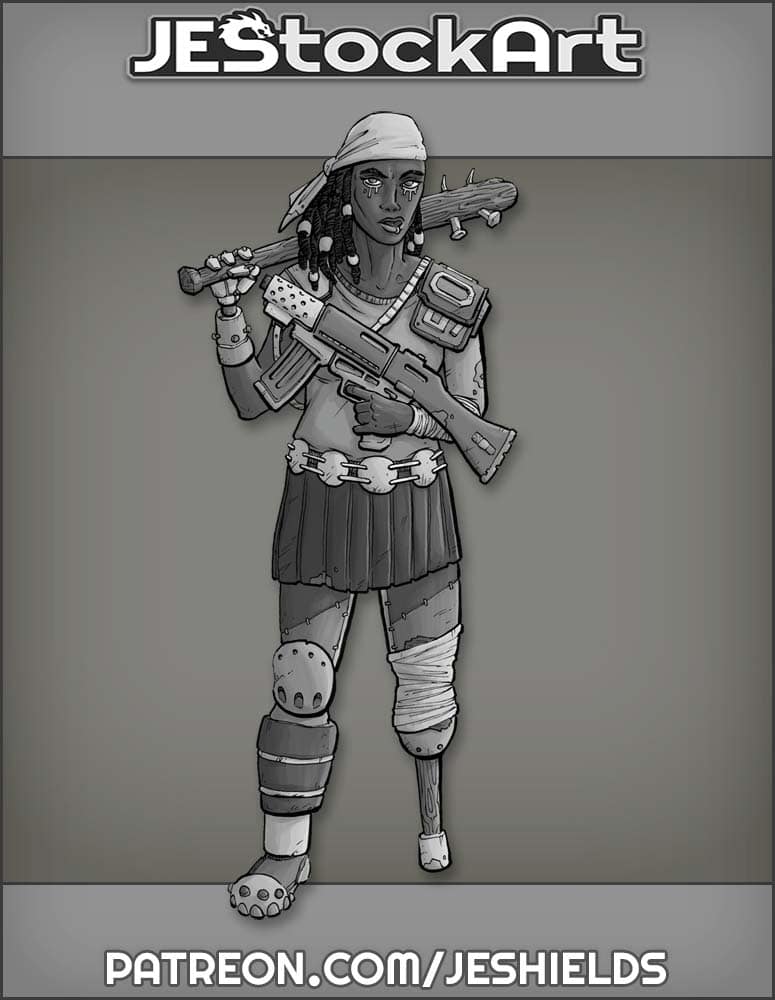 Female Wanderer with Peg Leg by Jeshields